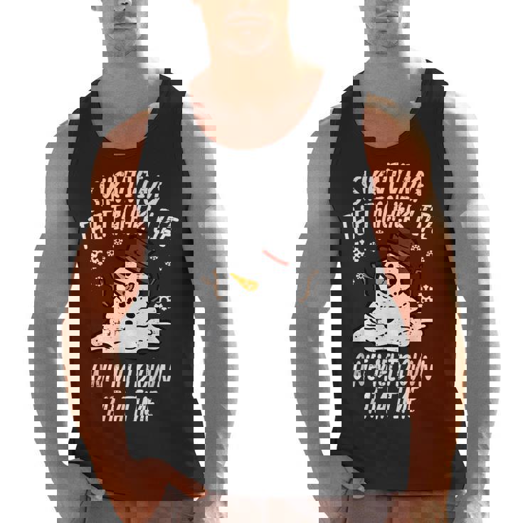 Christmas Surviving Teacher Life Meltdown Xmas Women Men Men Tank Top