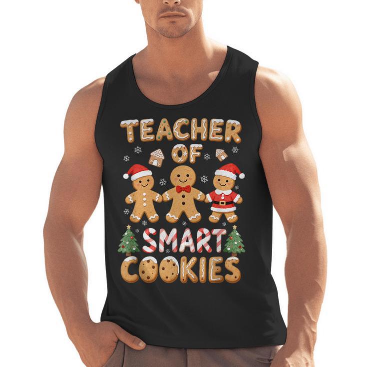 Christmas Teacher Of Smart Cookies Gingerbread Man Teaching Men Tank Top