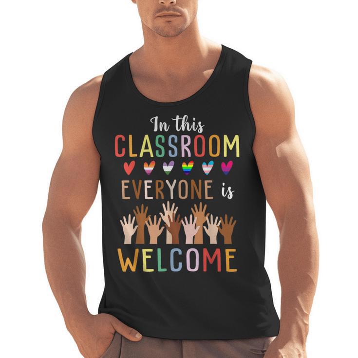 In This Classroom Everyone Is Welcome For Teacher Men Tank Top