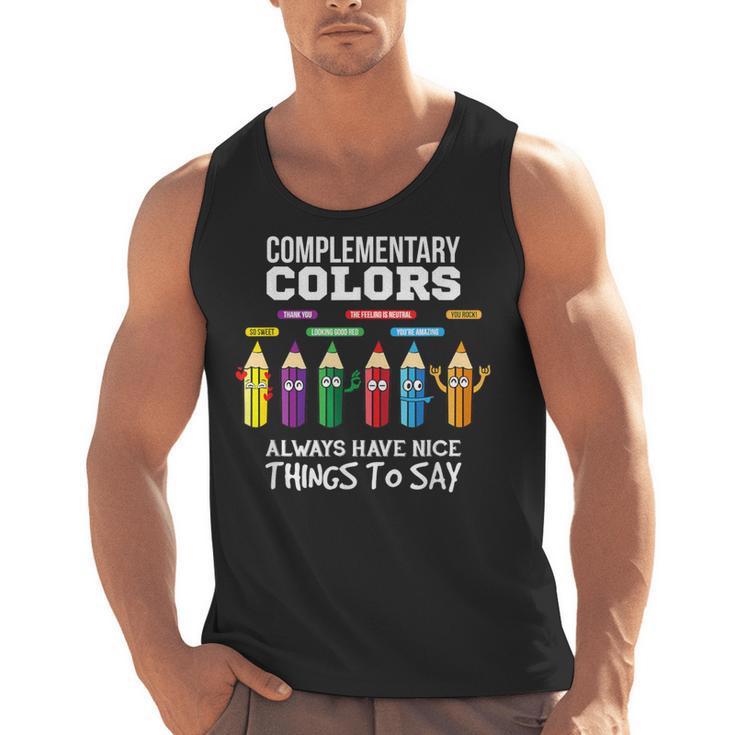 Complementary Colors Pun Artist Art Teacher T-Shirt Men Tank Top