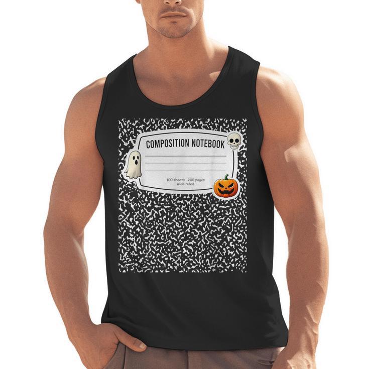 Composition Notebook Costume Adult Halloween For Teachers Men Tank Top