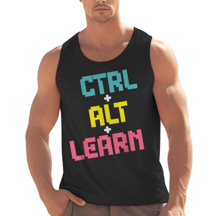 Computer Teacher Back To School Kids Ctrl Alt Learn Men Tank Top