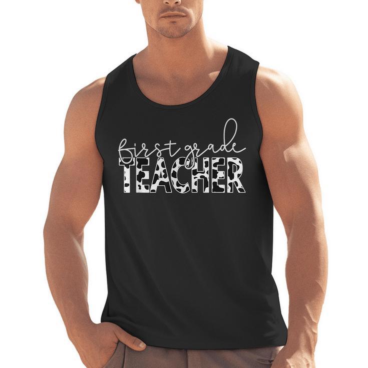 Cow Print For Elementary School First Grade Teachers Men Tank Top