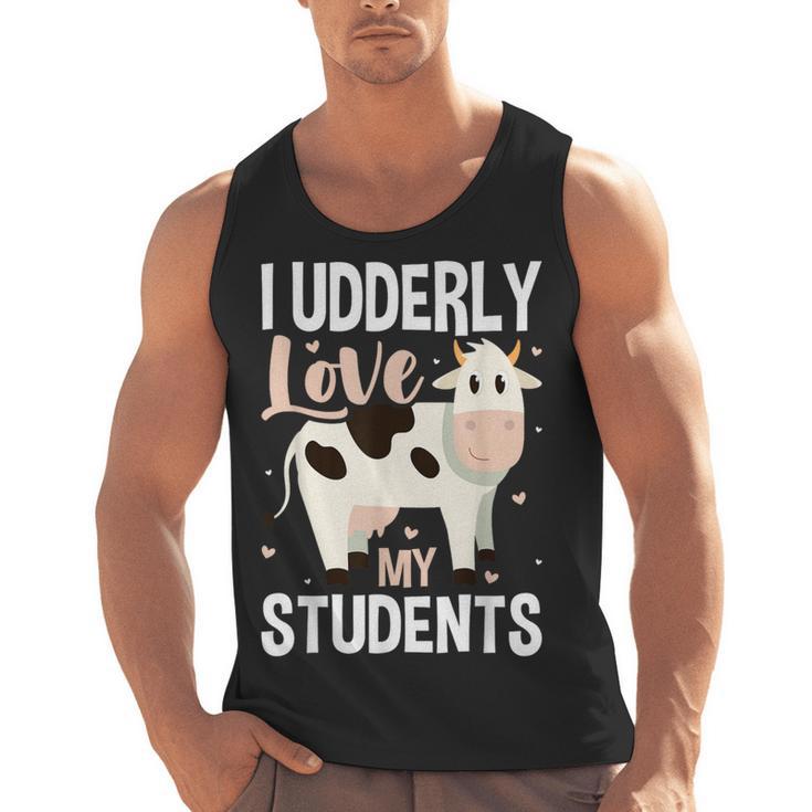 Cow Teacher Lover Men Tank Top