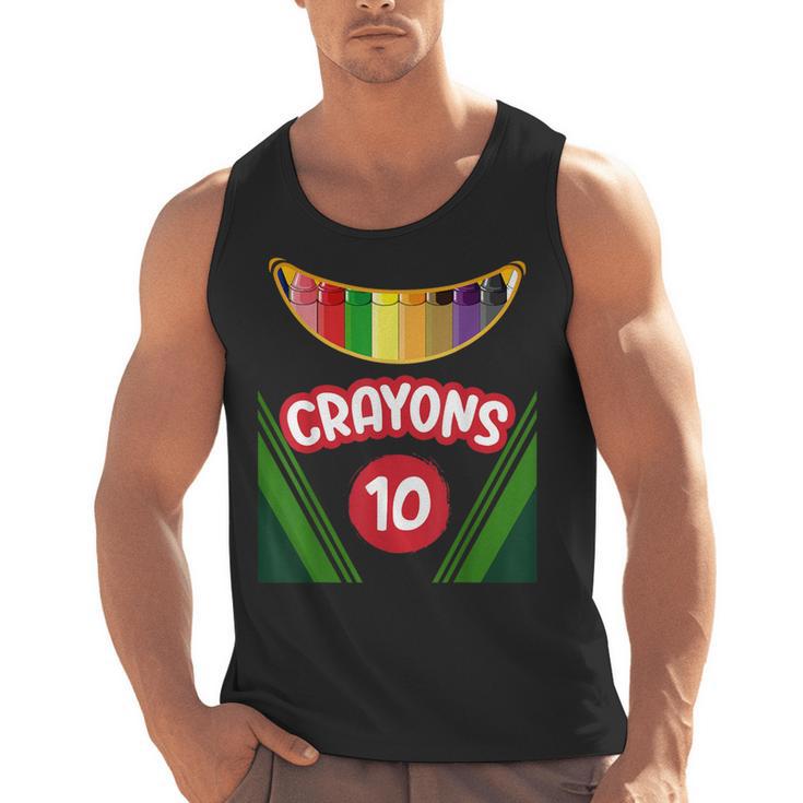 Crayon Box Fun Teacher Student Crayon Squad Halloween 2022 Men Tank Top