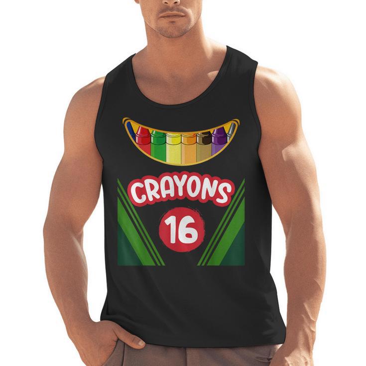 Crayon Box Fun Teacher Student Crayon Squad Halloween 2023 Men Tank Top
