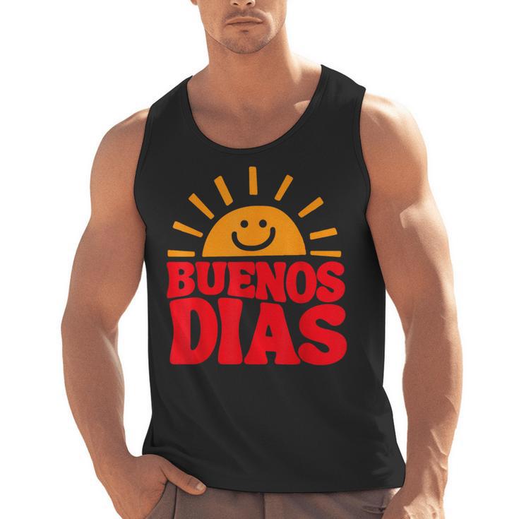 Cute Bilingual Spanish Teacher Buenos Dias Sunshine Men Tank Top