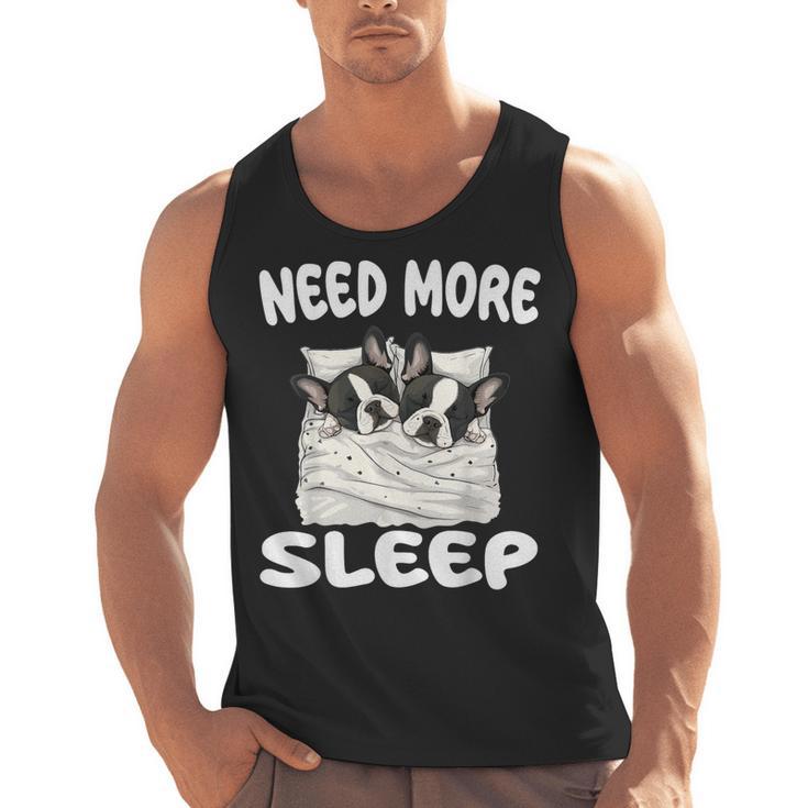 Cute Boston Terrier Need More Sleep Pajamas Nightgown Men Tank Top, trending gift