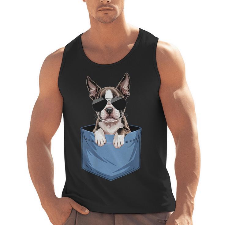 Cute Pocket Boston Terrier Lover Dog Mom Men Tank Top, Mom Gifts, Boston Terrier Mom Gifts, trending gift