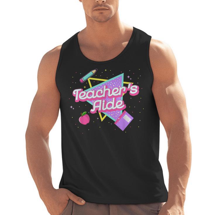 Cute Teacher's Aide Shirt 80's 90's Back To School For Men Women Men Tank Top