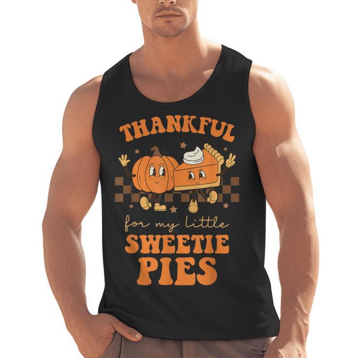 Cute Thanksgiving Teacher Thankful For My Sweetie Pies Mom Men Tank Top