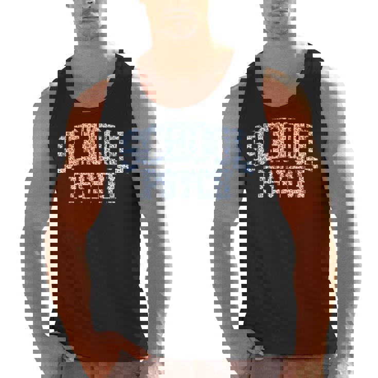 Cute Wildflower School Psych Teacher School Psychologist Men Tank Top