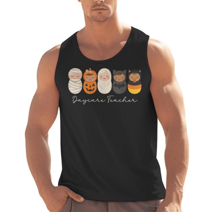 Daycare Teacher Halloween Infant Squad Spooky Childcare Fall Men Tank Top