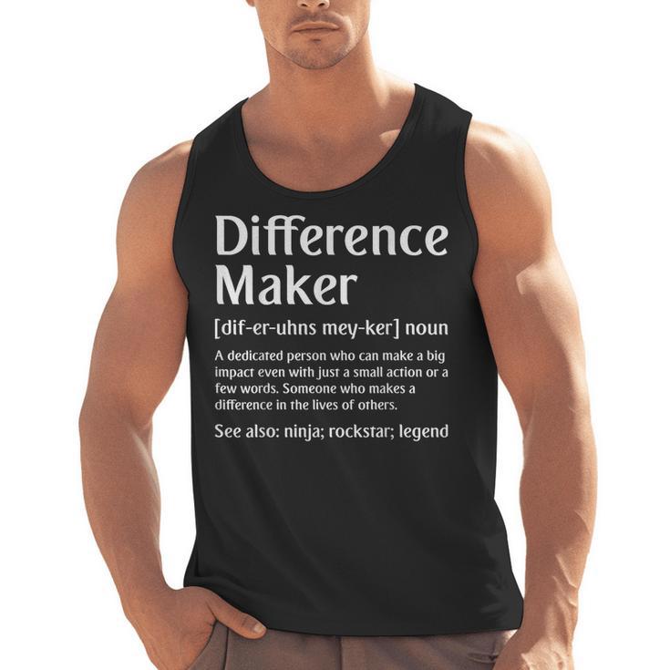 Difference Maker Definition Vintage Teachers Mom Boss Women Men Tank Top