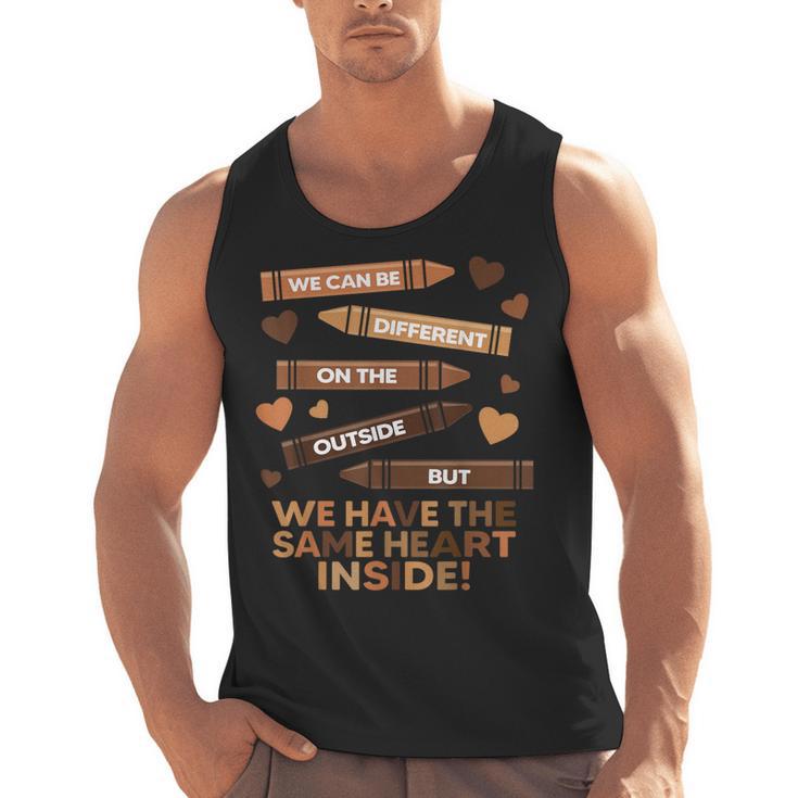 We Can Be Different On The Outside Melanin Teacher Men Women Kids Men Tank Top