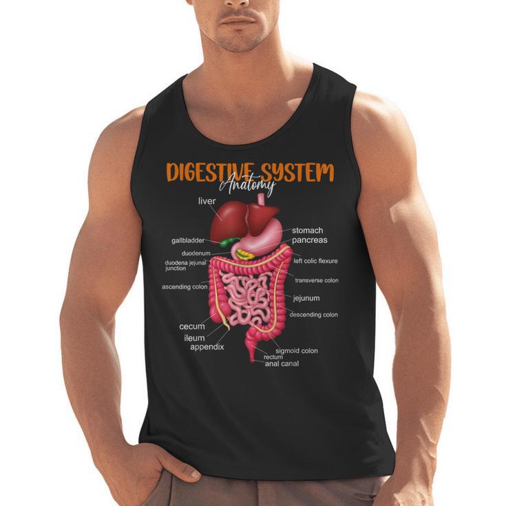 Digestive System Anatomy Anatomical Biology Teacher Men Tank Top