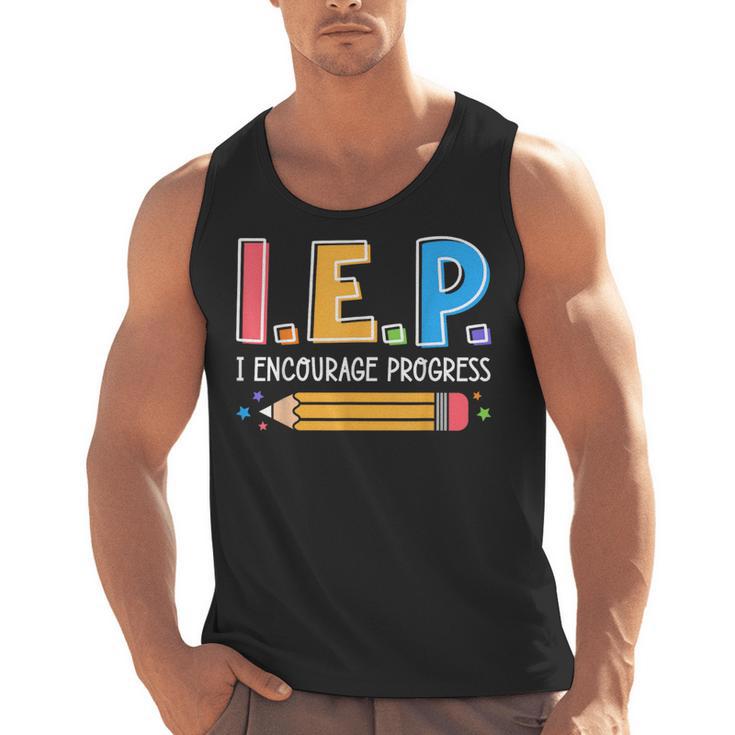 I E P I Encourage Progress Special Education Teacher Men Tank Top