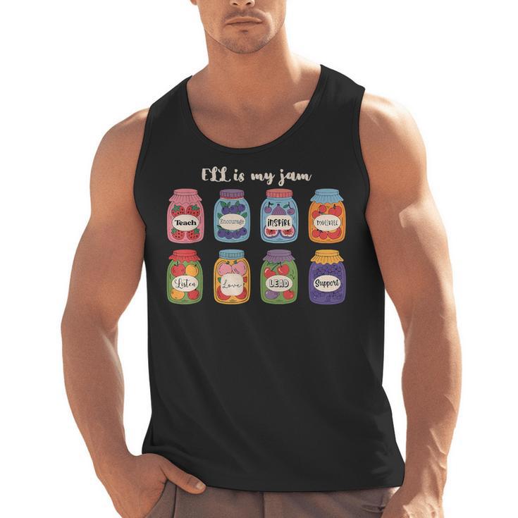 ELL Is My Jam English Language Learner Aide ELL Teacher Men Tank Top
