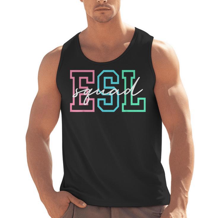 ESL Squad Teacher English As A Second Language Men Tank Top