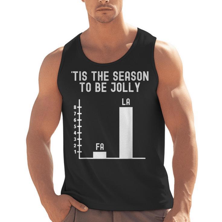 Fa La 8 Math Pun Math Teacher Christmas Men Tank Top