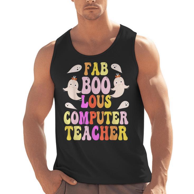 Faboolous COMPUTER TEACHER Costume This Is My Spooky Mom Dad Men Tank Top