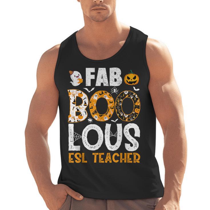 Faboolous ESL ESOL Teacher Spooky Teacher Halloween Costume For Men Women Men Tank Top