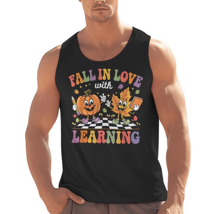 Fall In Love With Learning Autumn Fall Season Teacher Men Tank Top