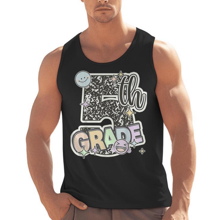First Day Of Fifth Grade Composition Notebook Teacher Men Tank Top