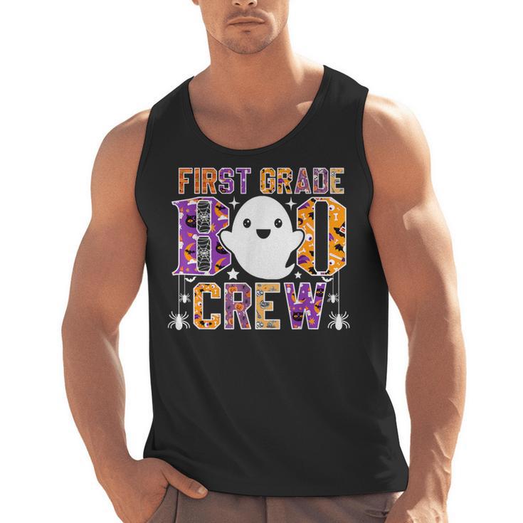 First Grade Boo Crew Teacher Student Halloween Costume Men Tank Top