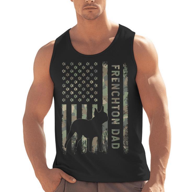 Frenchton Dad French Bulldog Boston Terrier Camo USA Flag Men Tank Top, Boston Terrier Dad Gifts, French Bulldog Dad Gifts, trending gift