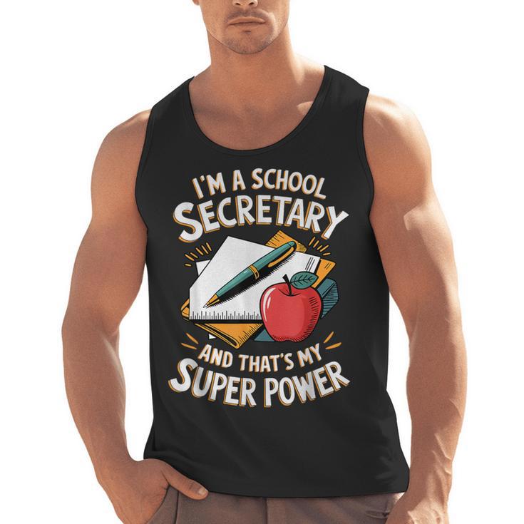 Front Office Teacher Admin Mother I'm A School Secretary Men Tank Top