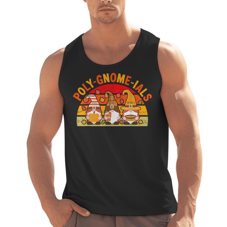 Fun Polynomial Calculus Algebra Poly-Gnome-Ials Math Teacher Men Tank Top