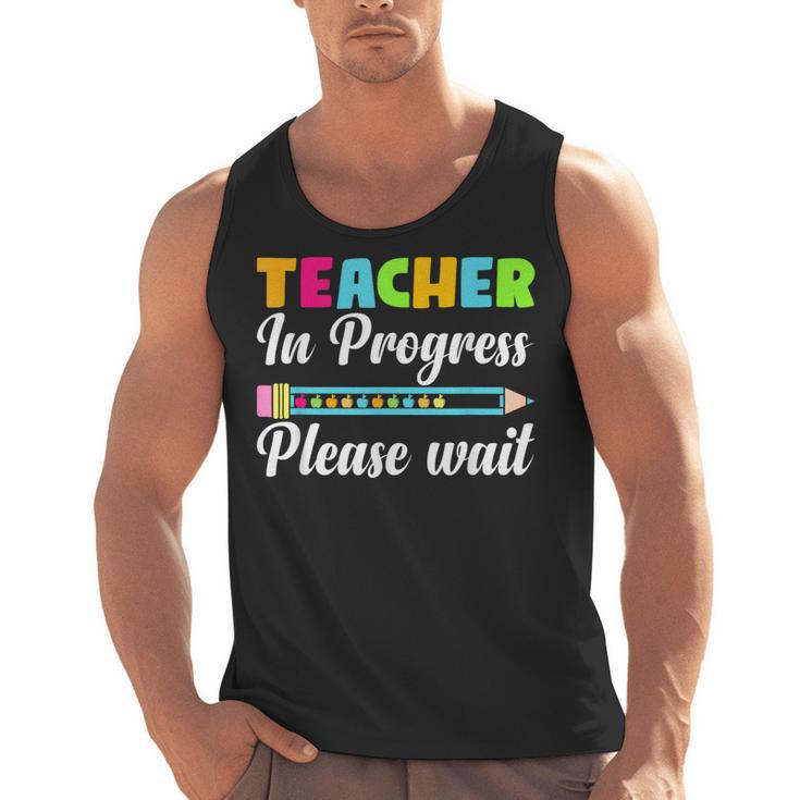 Future Teacher Cool Teacher In Progress Please Wait Men Tank Top