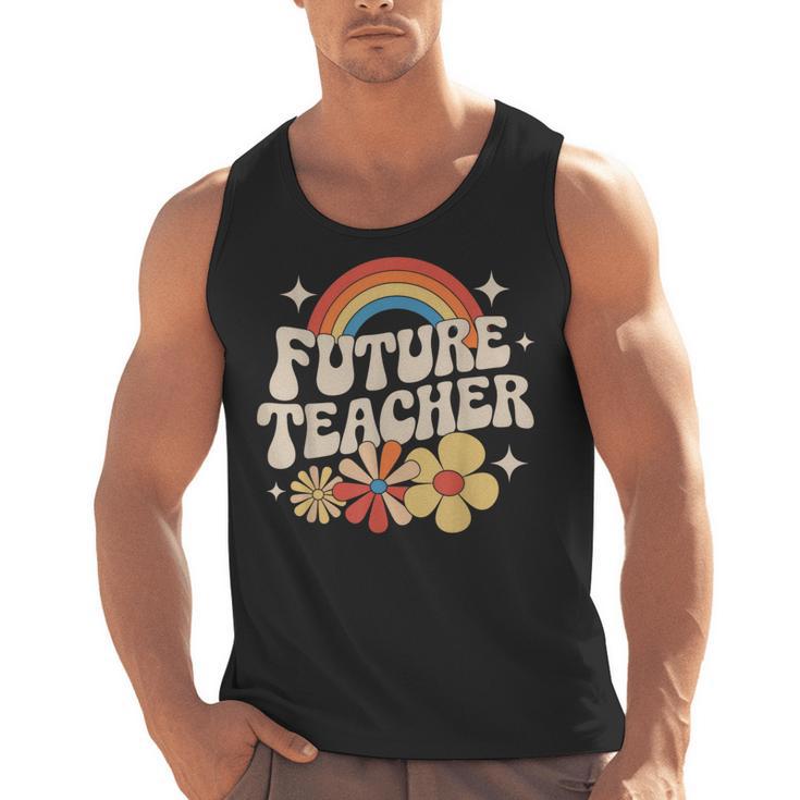 Future Teacher Kids Youth Girls Rainbow Pre-k Kindergarten Men Tank Top