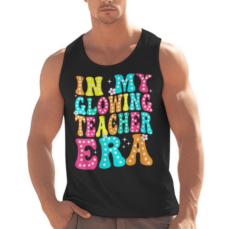 In My Glowing Teacher Era Groovy Colorful Bright Men Tank Top