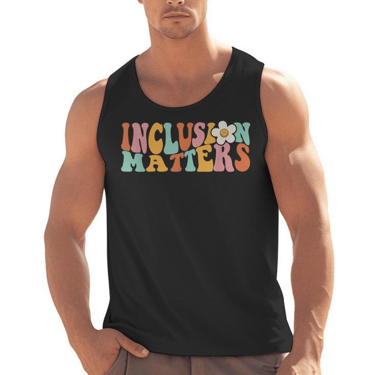 Gnoovy Vintage Inclusion Matters Special Education Teacher Men Tank Top