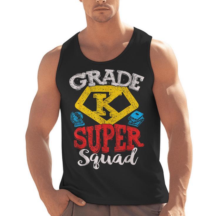 Grade K Super Squad Superhero Kindergarten Teacher Team Men Tank Top