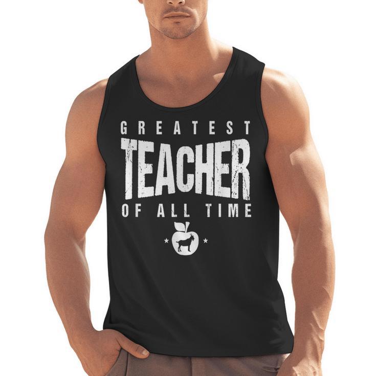 Greatest Teacher Of All Time Teachers Day 1 Teacher Goat Men Tank Top