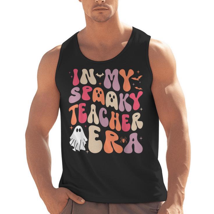 Groovy In My Spooky Teacher Era Halloween Party Boo Men Tank Top