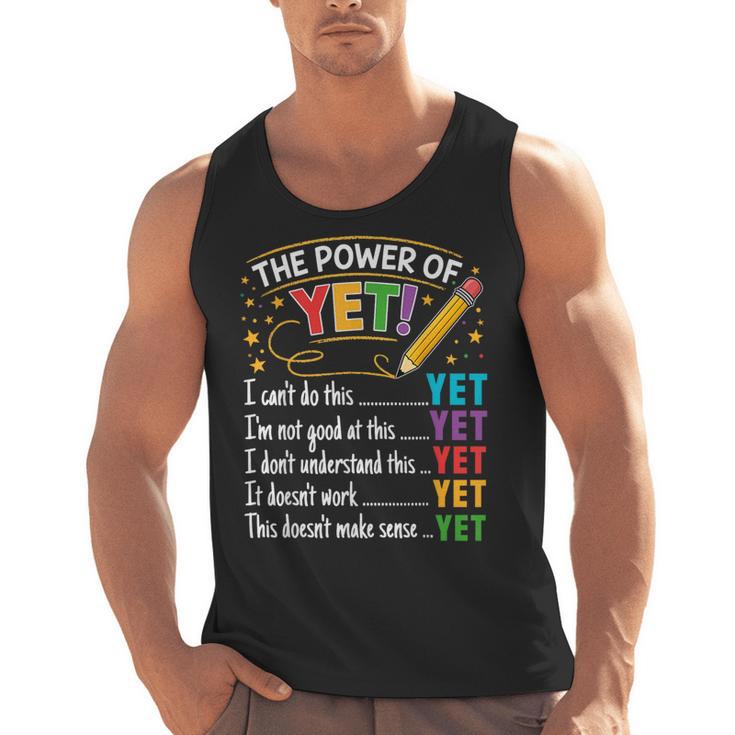 Growth Mindset Teacher Power Of Yet Inspirational Men Tank Top