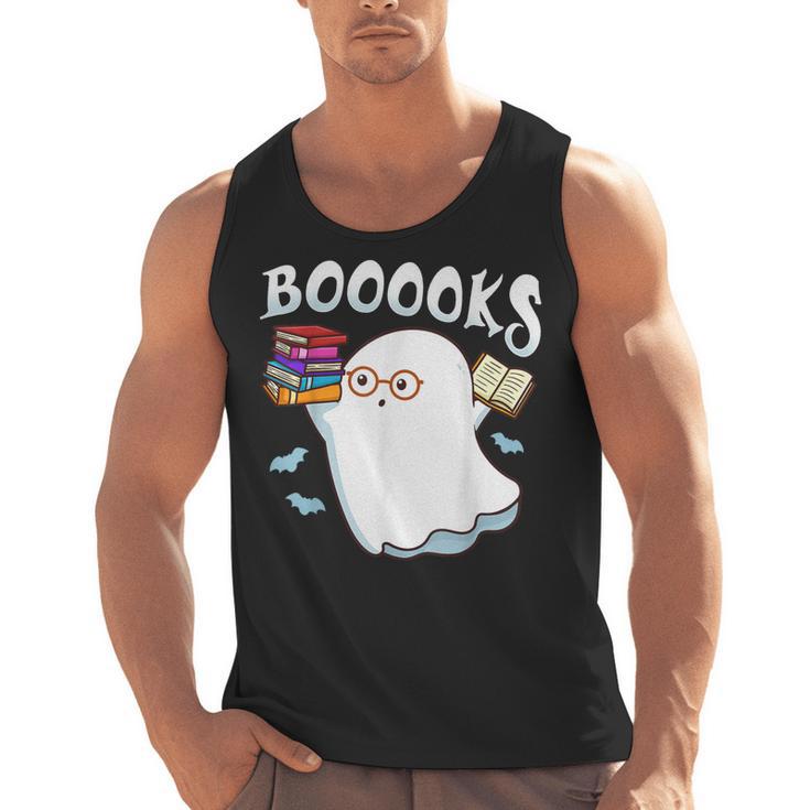 Halloween Books Librarian English Teacher Reader Reading Men Tank Top