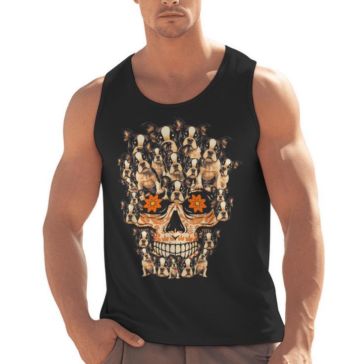 Halloween Costume Skull Boston Terrier Dog Lover For Men Women Kids Men Tank Top, Boston Terrier Halloween Gifts, trending gift