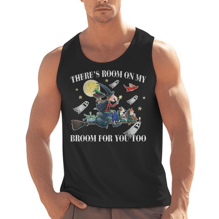 Halloween There's Room On My Broom For You Too Teacher Men Tank Top
