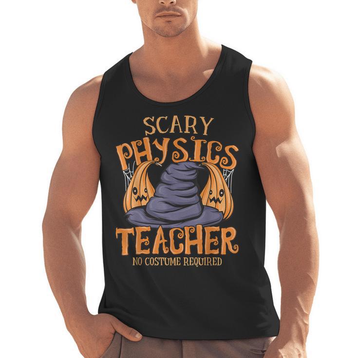Halloween Scary Physics Teacher No Costume Required Women Men Tank Top