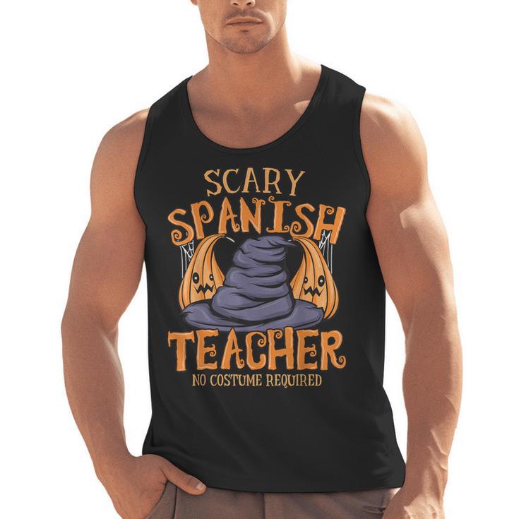 Halloween Scary Spanish Teacher No Costume Required For Men Women Men Tank Top