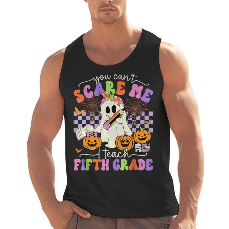Halloween Teacher You Can't Scare Me I Teach Fifth Grade Men Tank Top