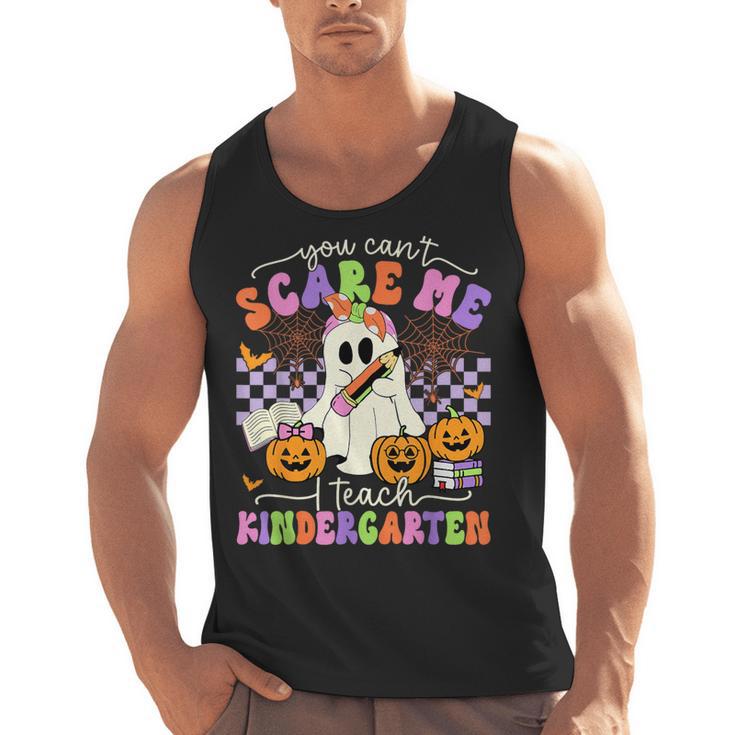 Halloween Teacher You Can't Scare Me I Teach Kindergarten Men Tank Top