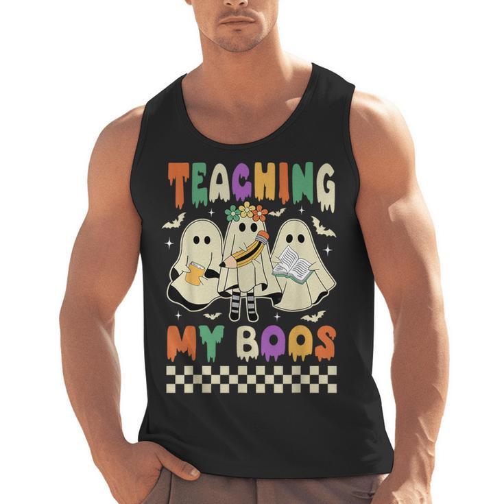 Halloween Teaching My Boos Cute Ghost Teacher Life Costume Men Tank Top