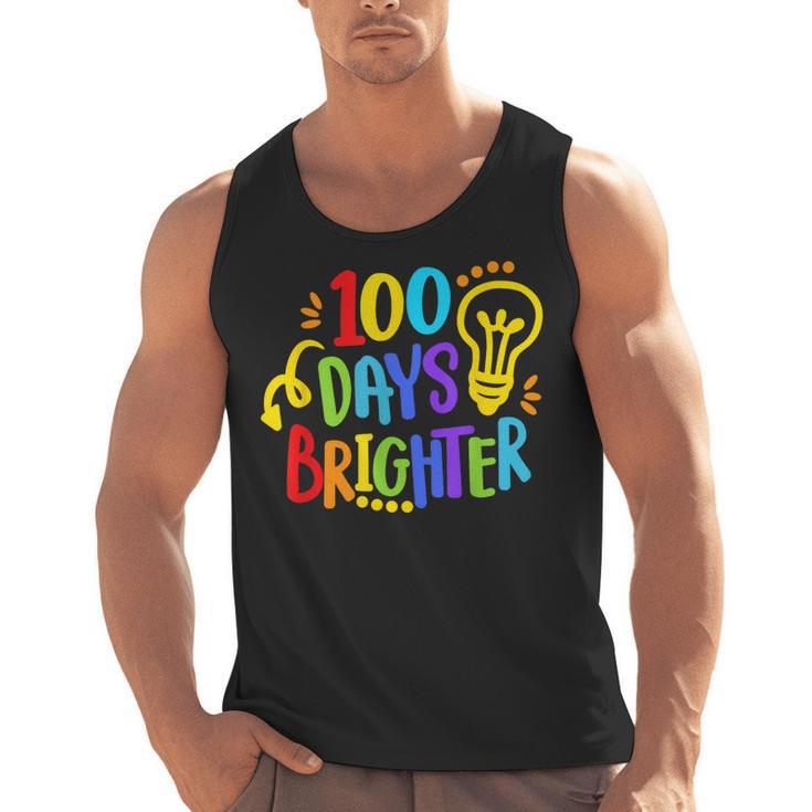 Happy 100th Day Of School 100 Days Brighter Girls Teacher Men Tank Top