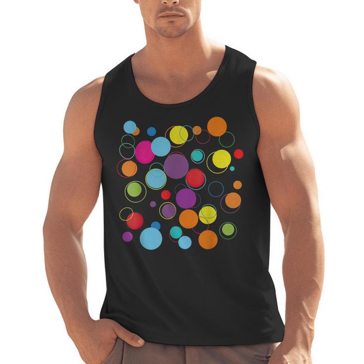 Happy Dot Day Colorful Polka Dot Art Teacher Student Kids Men Tank Top